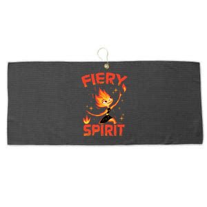 Elemental Ember Fiery Spirit Large Microfiber Waffle Golf Towel