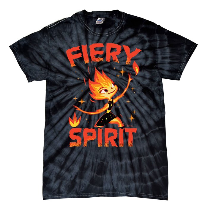 Elemental Ember Fiery Spirit Tie-Dye T-Shirt