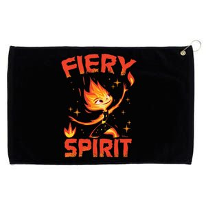 Elemental Ember Fiery Spirit Grommeted Golf Towel