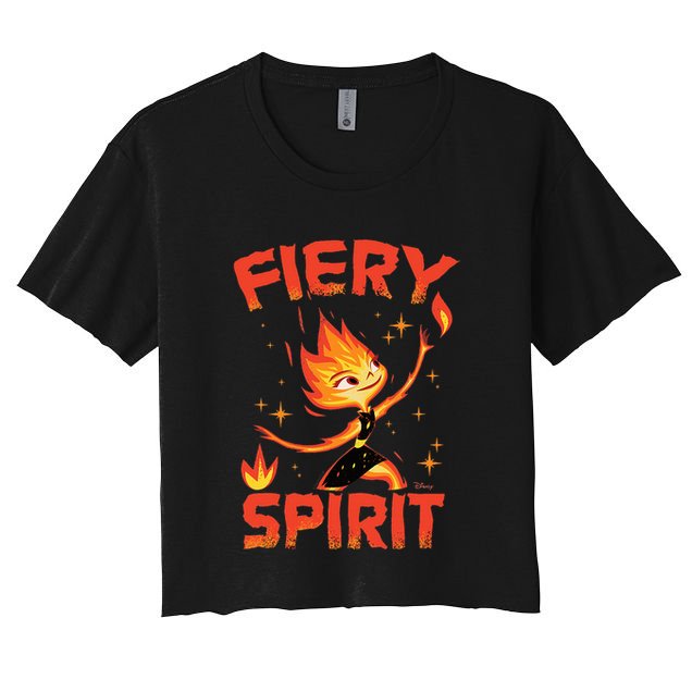 Elemental Ember Fiery Spirit Women's Crop Top Tee
