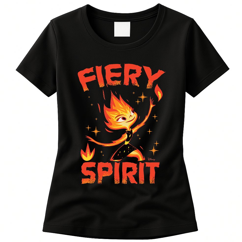 Elemental Ember Fiery Spirit Womens T-Shirt