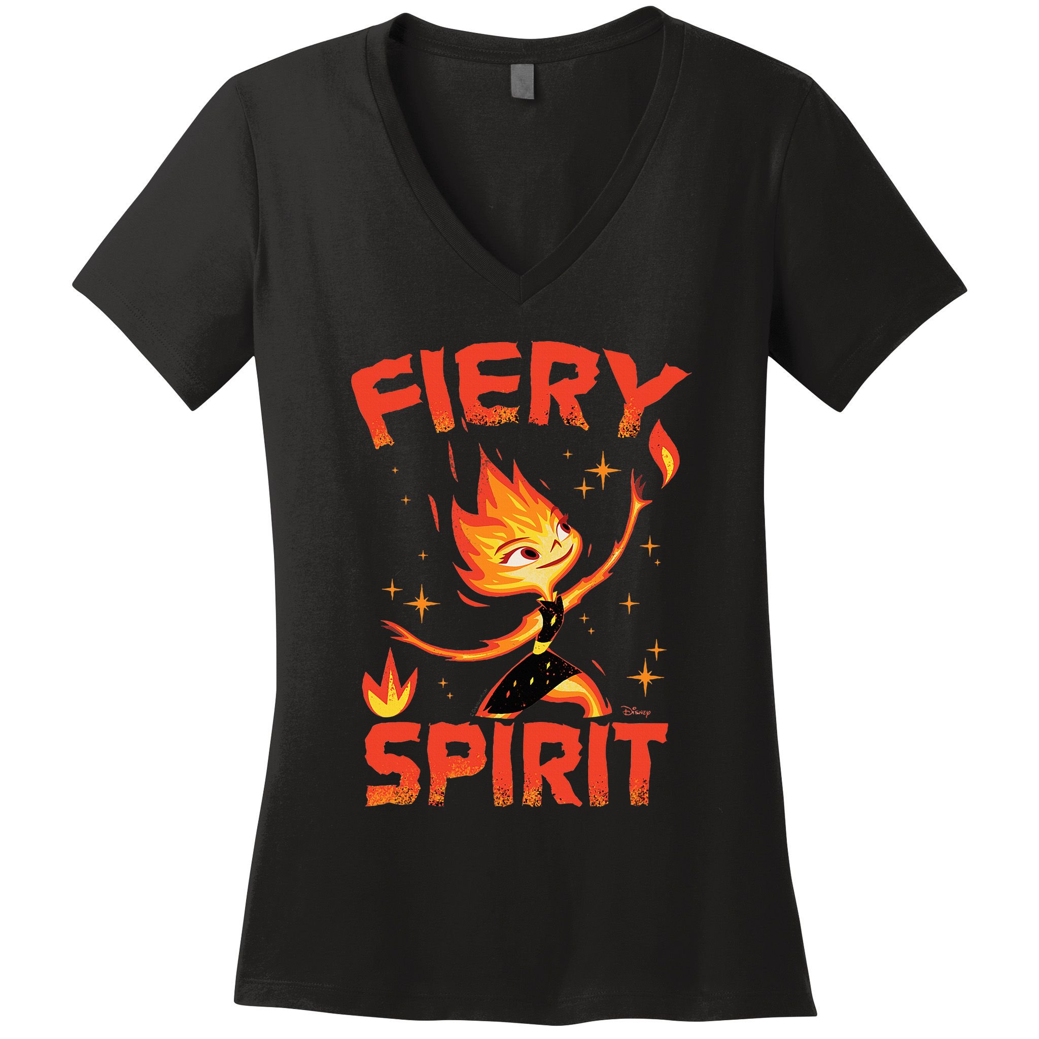 Elemental Ember Fiery Spirit Women's V-Neck T-Shirt