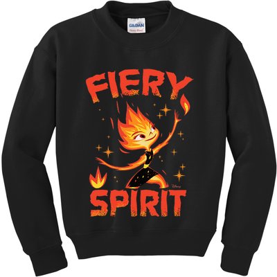 Elemental Ember Fiery Spirit Kids Sweatshirt