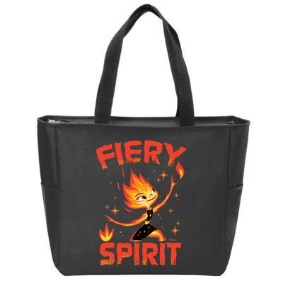 Elemental Ember Fiery Spirit Zip Tote Bag