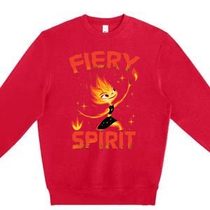 Elemental Ember Fiery Spirit Premium Crewneck Sweatshirt