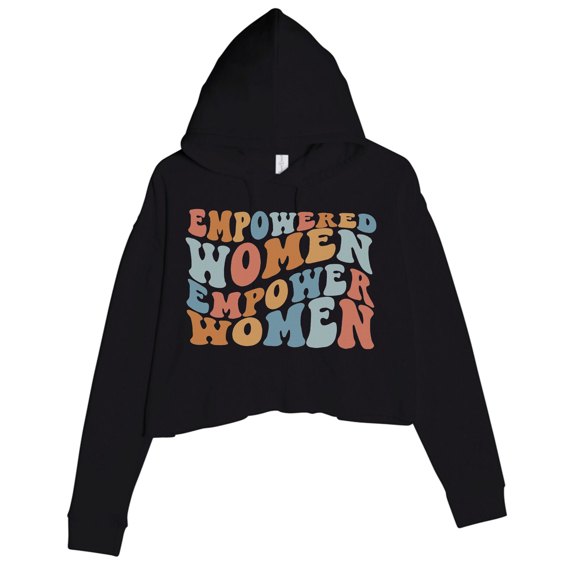 Empowered  Empower Feminist Crop Fleece Hoodie