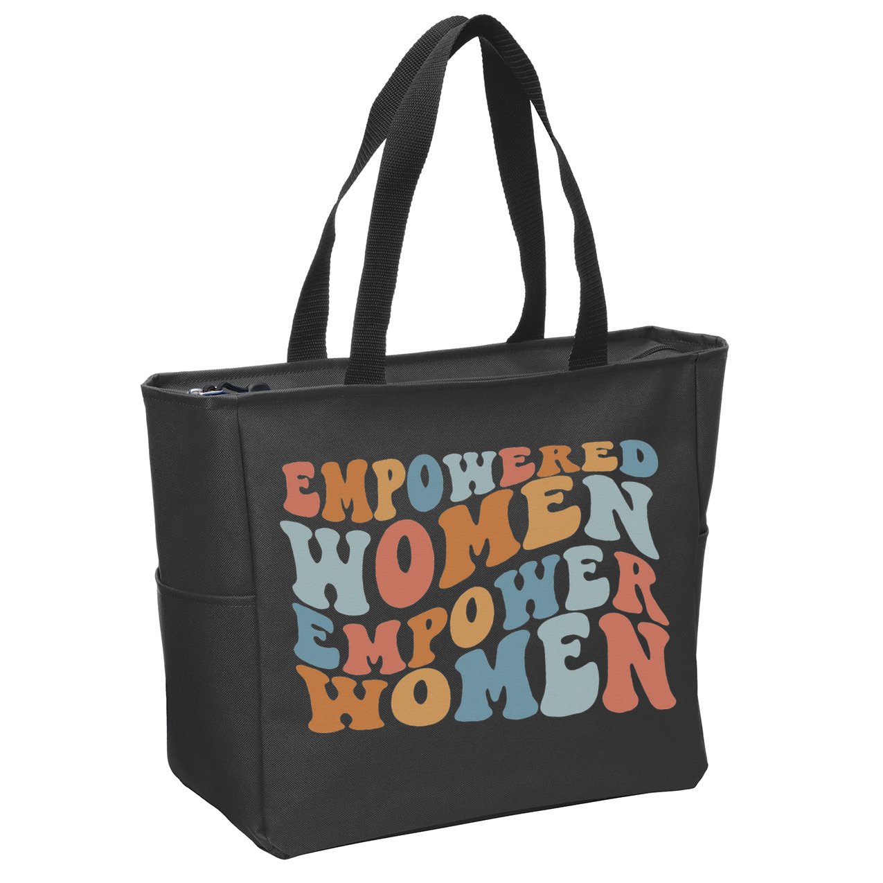 Empowered  Empower Feminist Zip Tote Bag