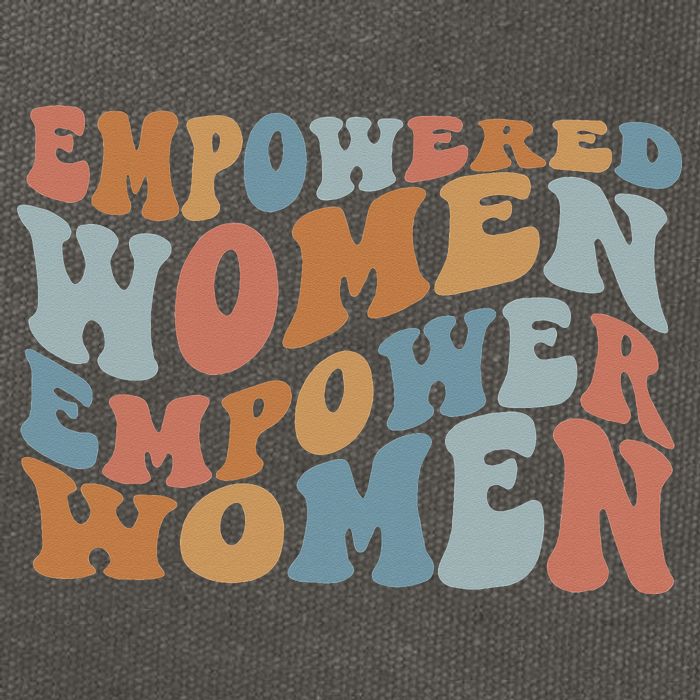 Empowered  Empower Feminist Cotton Canvas Backpack