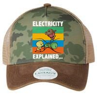 Electricity Explained Funny Legacy Tie Dye Trucker Hat