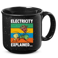 Electricity Explained Funny 15oz Campfire Ceramic Mug