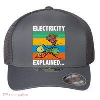 Electricity Explained Funny Flexfit Unipanel Trucker Cap