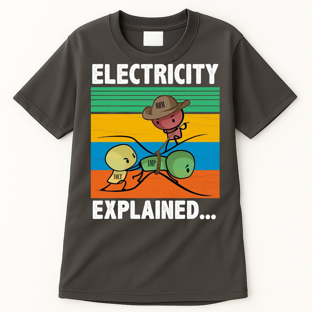 Electricity Explained Funny Tall T-Shirt