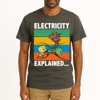 Electricity Explained Funny Tall T-Shirt