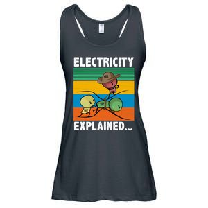 Electricity Explained Funny Ladies Essential Flowy Tank