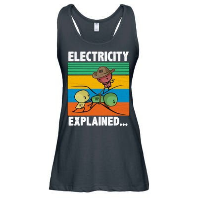 Electricity Explained Funny Ladies Essential Flowy Tank