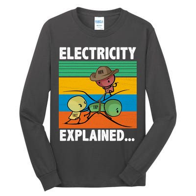Electricity Explained Funny Tall Long Sleeve T-Shirt