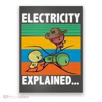Electricity Explained Funny Poster