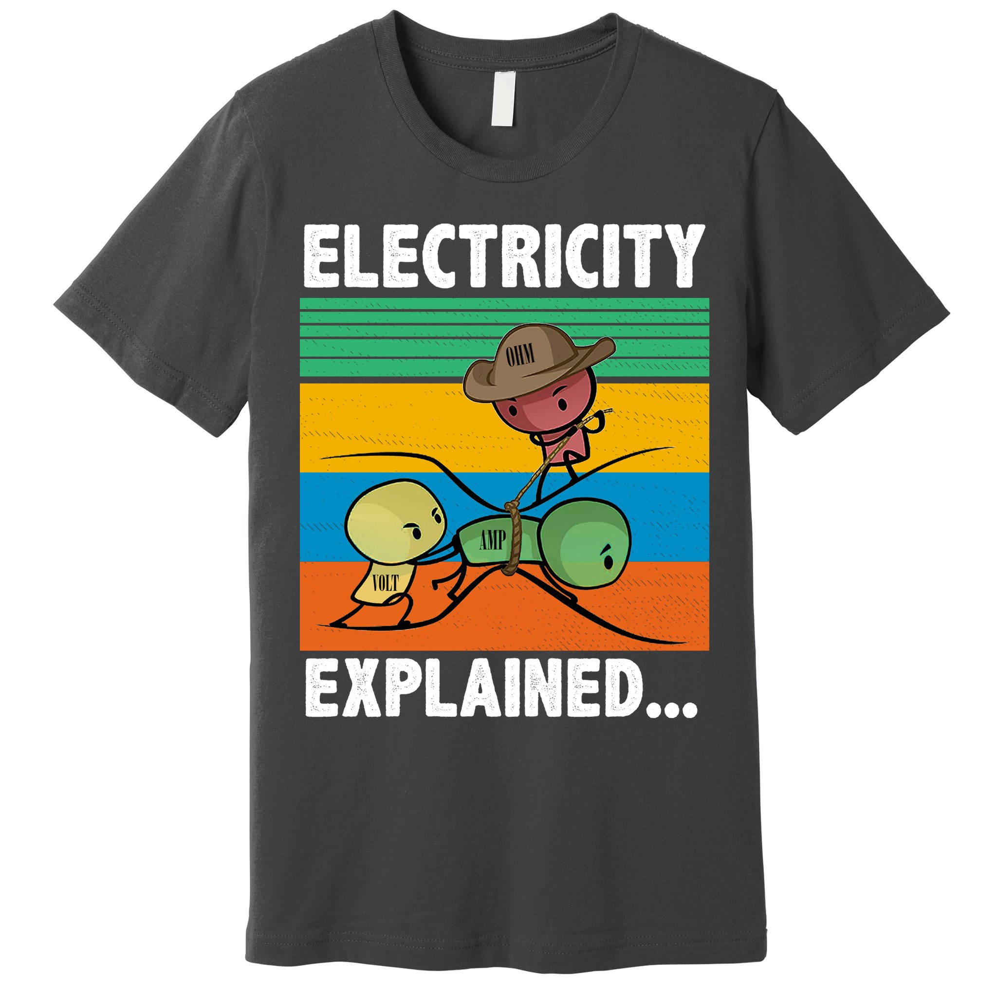 Electricity Explained Funny Premium T-Shirt