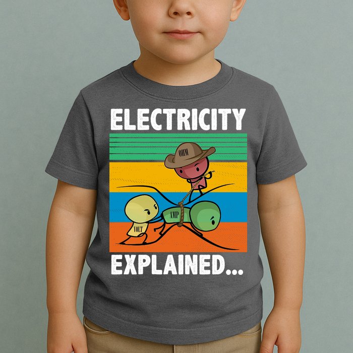 Electricity Explained Funny Toddler T-Shirt