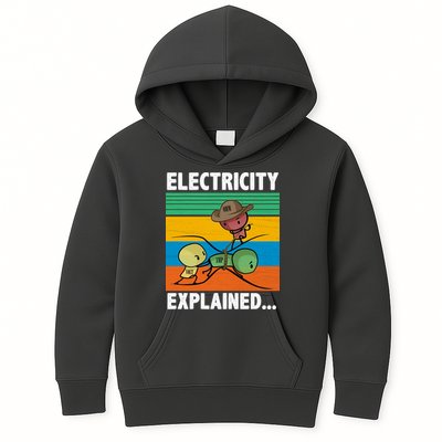 Electricity Explained Funny Kids Hoodie