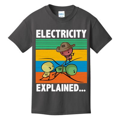 Electricity Explained Funny Kids T-Shirt