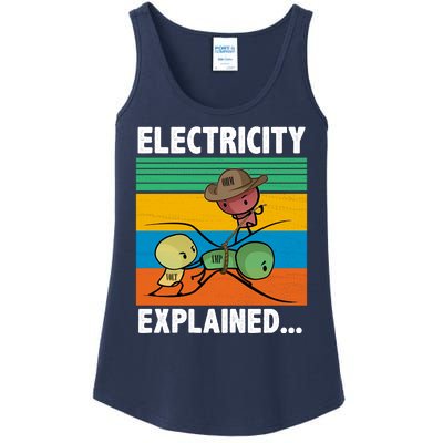 Electricity Explained Funny Ladies Essential Tank