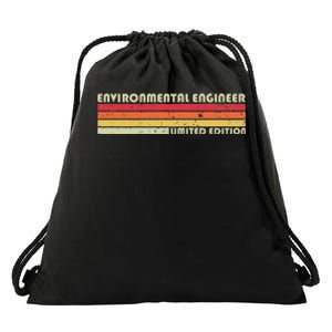 Environmental Engineer Funny Job Title Birthday Worker Idea Drawstring Bag