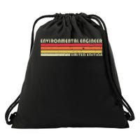 Environmental Engineer Funny Job Title Birthday Worker Idea Drawstring Bag