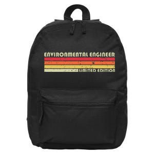 Environmental Engineer Funny Job Title Birthday Worker Idea 16 in Basic Backpack