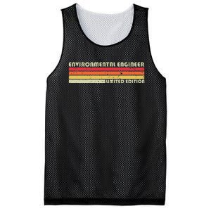 Environmental Engineer Funny Job Title Birthday Worker Idea Mesh Reversible Basketball Jersey Tank