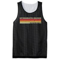 Environmental Engineer Funny Job Title Birthday Worker Idea Mesh Reversible Basketball Jersey Tank