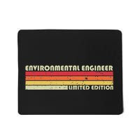 Environmental Engineer Funny Job Title Birthday Worker Idea Mousepad