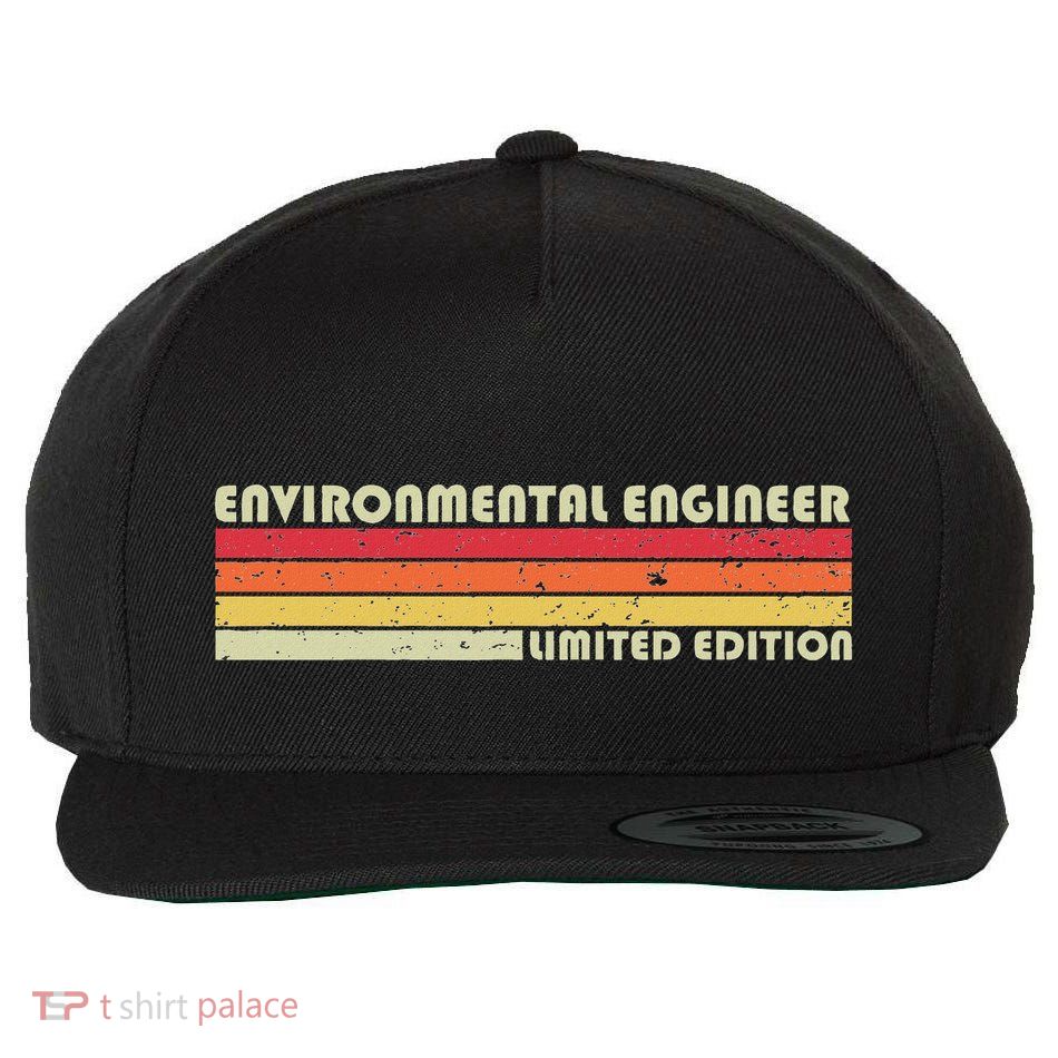 Environmental Engineer Funny Job Title Birthday Worker Idea Wool Snapback Cap