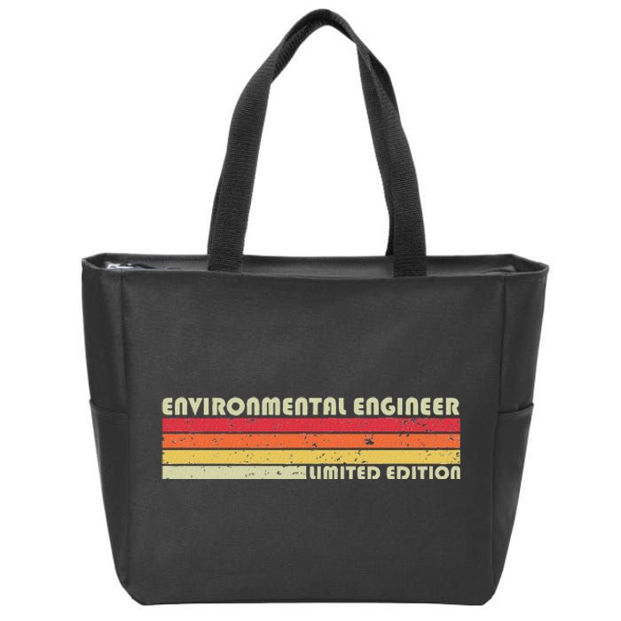 Environmental Engineer Funny Job Title Birthday Worker Idea Zip Tote Bag