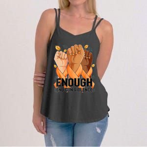 Enough End Gun Violence Awareness Day Wear Orange Women's Strappy Tank