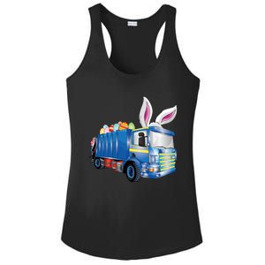 Easter Egg Garbage Truck Funny Gift Easter Bunny Basket Gift Ladies PosiCharge Competitor Racerback Tank