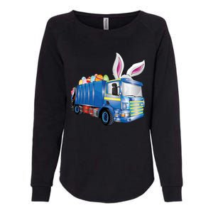 Easter Egg Garbage Truck Funny Gift Easter Bunny Basket Gift Womens California Wash Sweatshirt