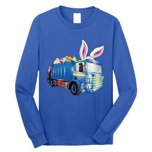 Easter Egg Garbage Truck Funny Gift Easter Bunny Basket Gift Long Sleeve Shirt