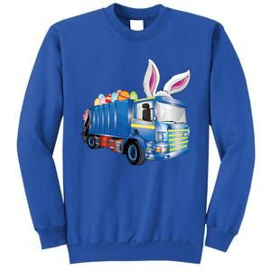 Easter Egg Garbage Truck Funny Gift Easter Bunny Basket Gift Sweatshirt