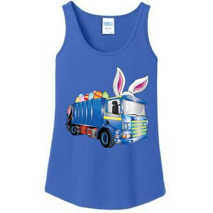 Easter Egg Garbage Truck Funny Gift Easter Bunny Basket Gift Ladies Essential Tank