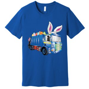 Easter Egg Garbage Truck Funny Gift Easter Bunny Basket Gift Premium T-Shirt