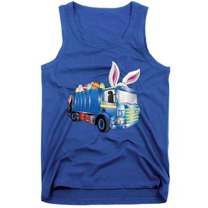 Easter Egg Garbage Truck Funny Gift Easter Bunny Basket Gift Tank Top