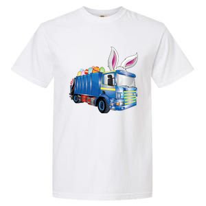 Easter Egg Garbage Truck Funny Gift Easter Bunny Basket Gift Garment-Dyed Heavyweight T-Shirt