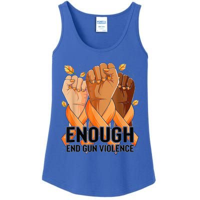 Enough End Gun Violence Awareness Day Wear Orange Ladies Essential Tank