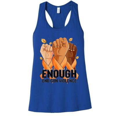 Enough End Gun Violence Awareness Day Wear Orange Women's Racerback Tank