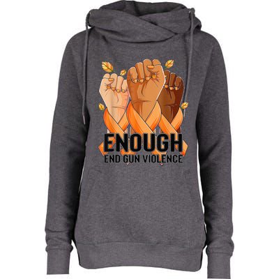 Enough End Gun Violence Awareness Day Wear Orange Womens Funnel Neck Pullover Hood