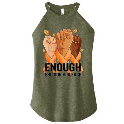 Enough End Gun Violence Awareness Day Wear Orange Women's Perfect Tri Rocker Tank