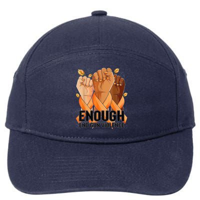 Enough End Gun Violence Awareness Day Wear Orange 7-Panel Snapback Hat