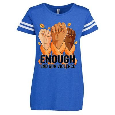 Enough End Gun Violence Awareness Day Wear Orange Enza Ladies Jersey Football T-Shirt