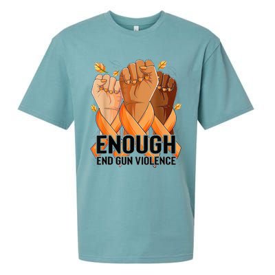 Enough End Gun Violence Awareness Day Wear Orange Sueded Cloud Jersey T-Shirt